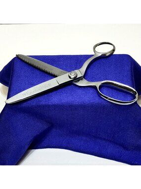 WISS Pinking Shears Chrome-Plated Sewing Scissors Newark NJ Stamp 9" Length VTG